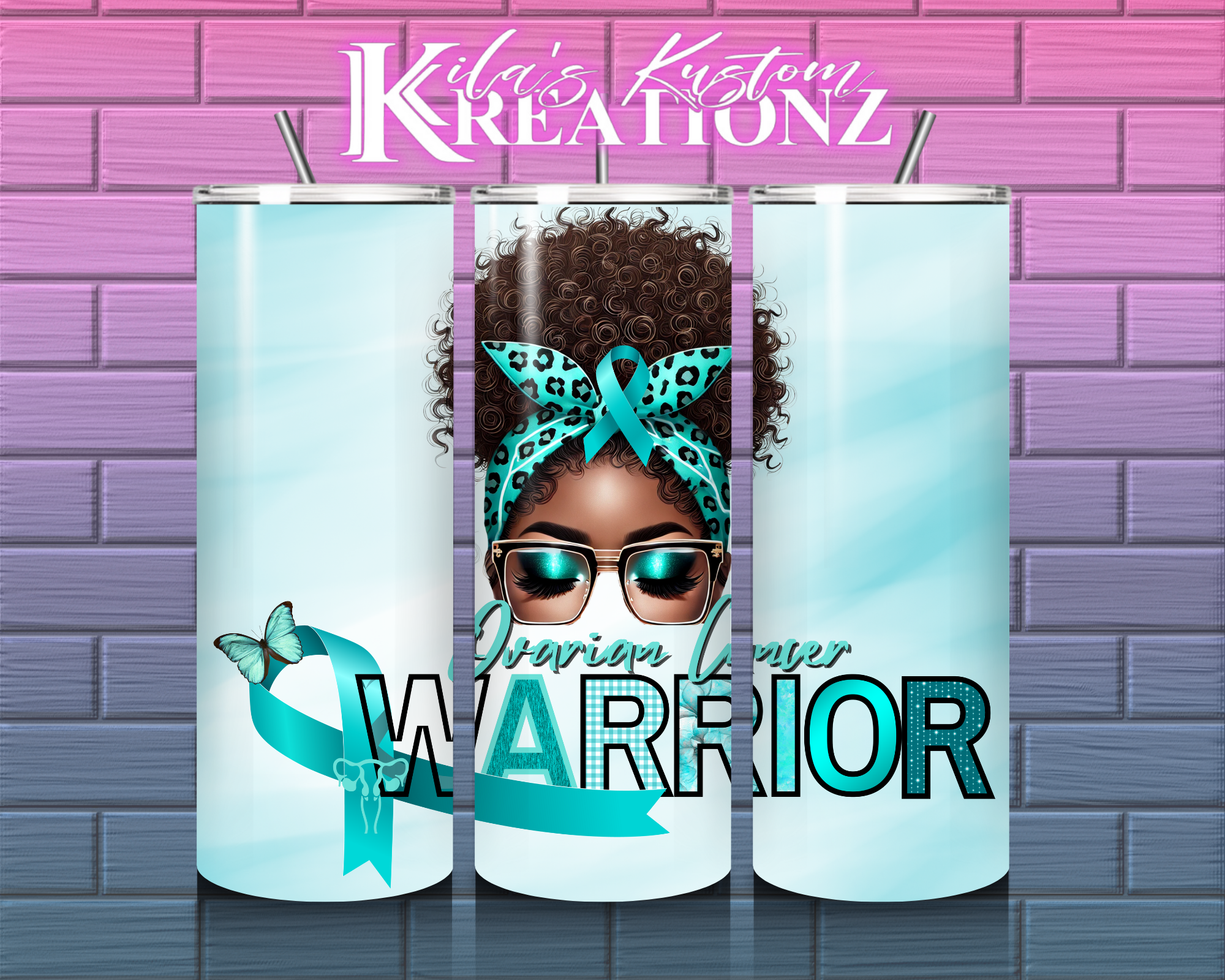 Ovarian Cancer Warrior Tumbler 20 oz.