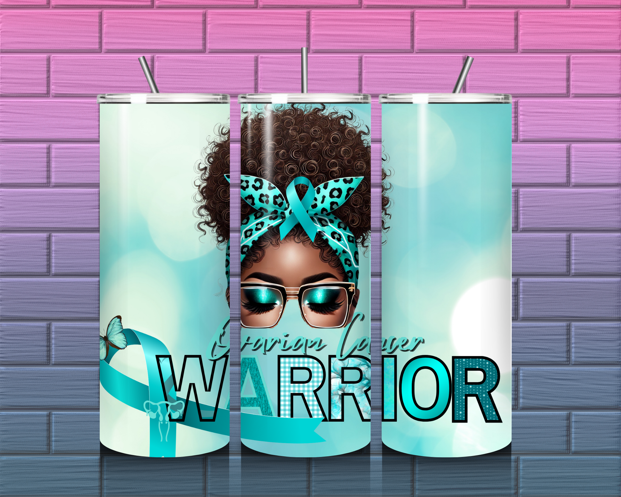 Ovarian Cancer Warrior Tumbler 20 oz.