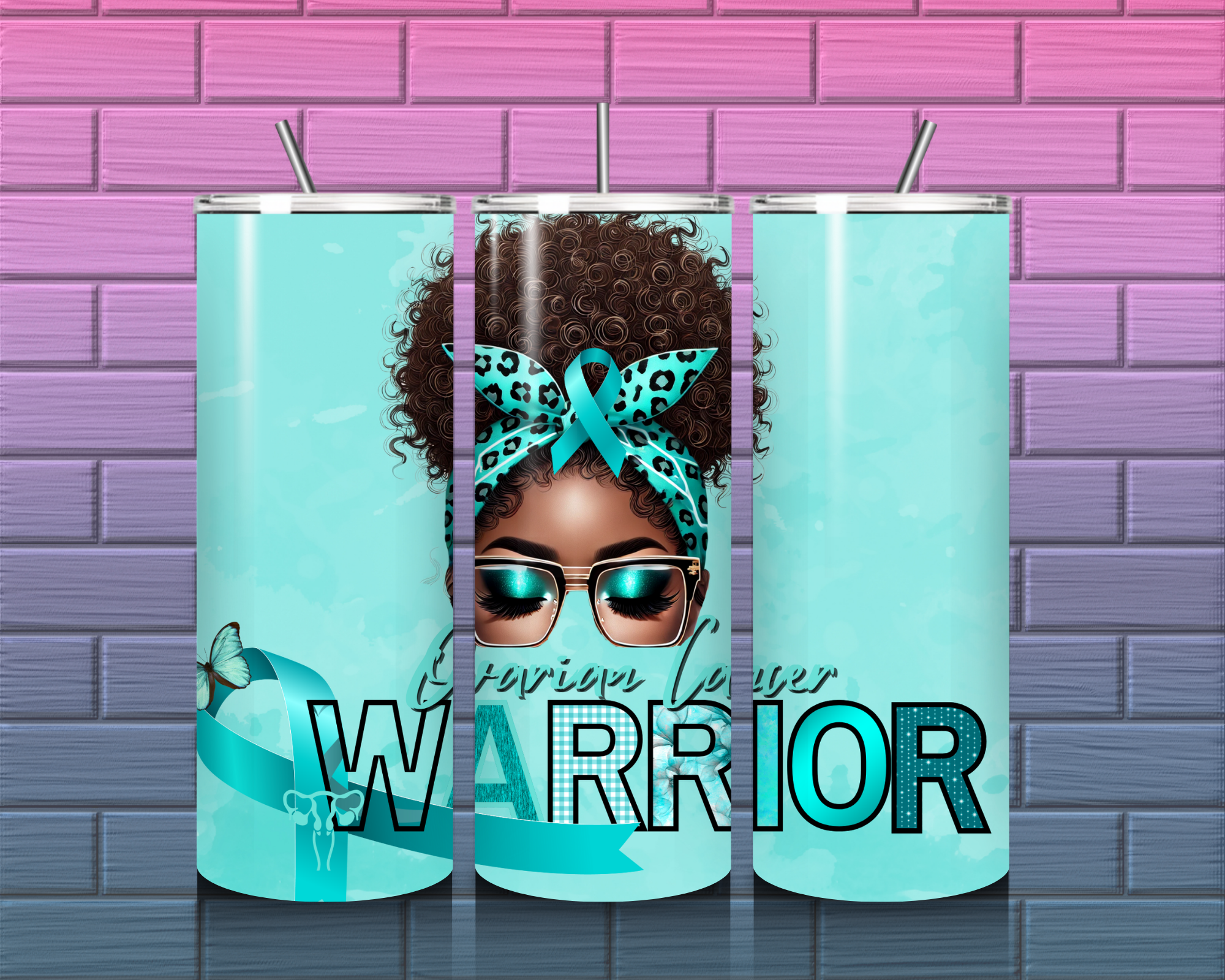 Ovarian Cancer Warrior Tumbler 20 oz.