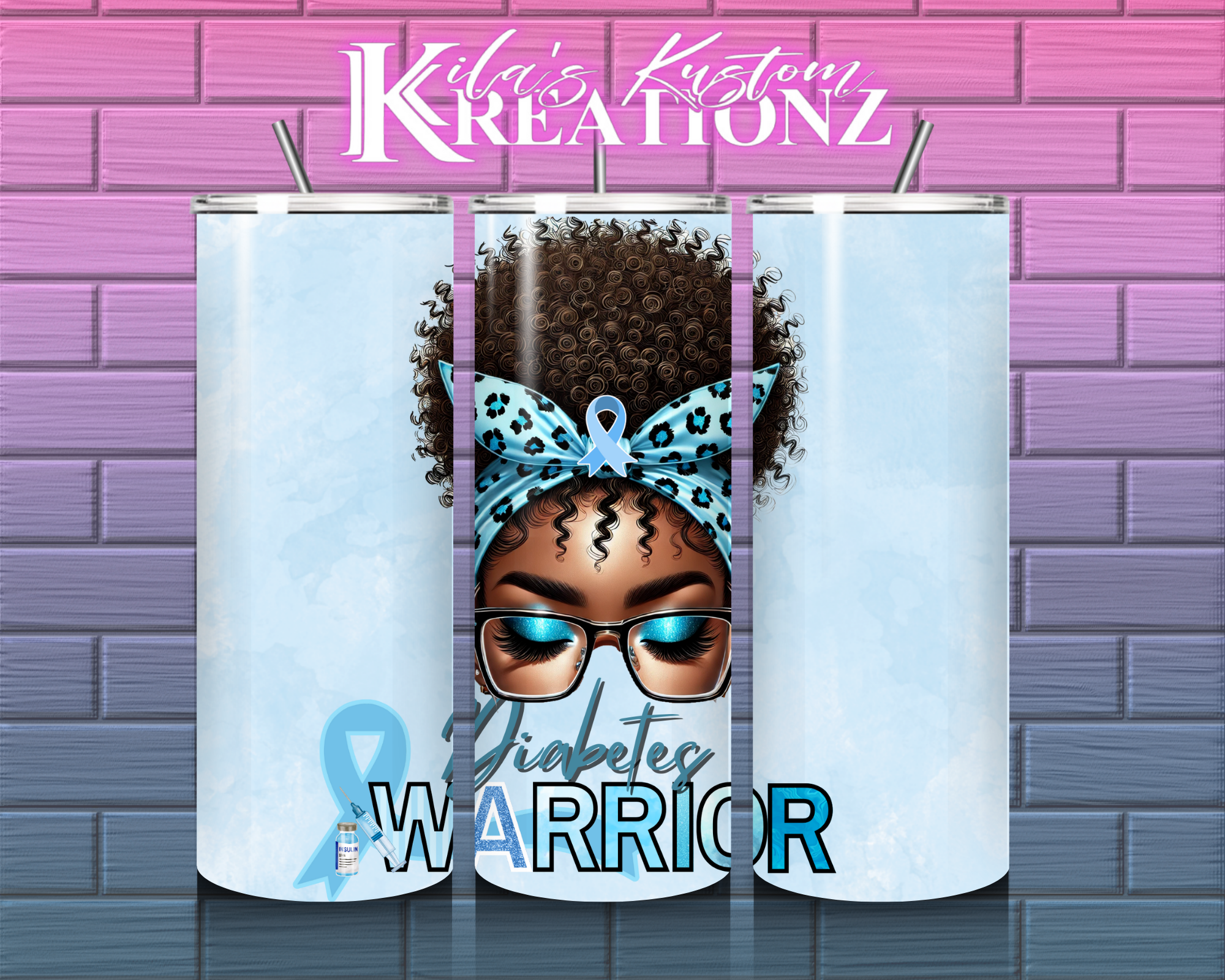 Diabetes Warrior Tumbler 20 oz.