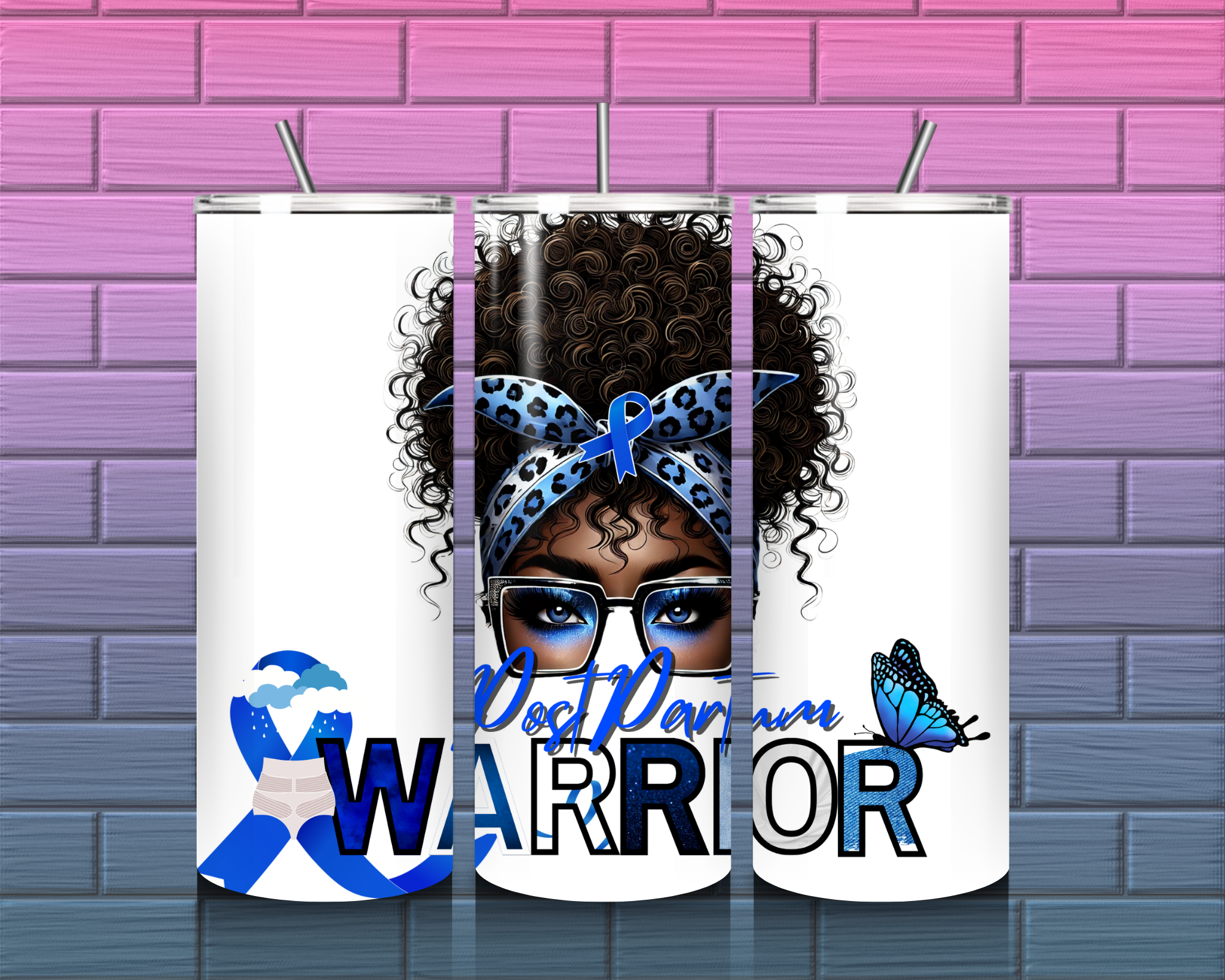 Post Partum Warrior Tumbler 20 oz.