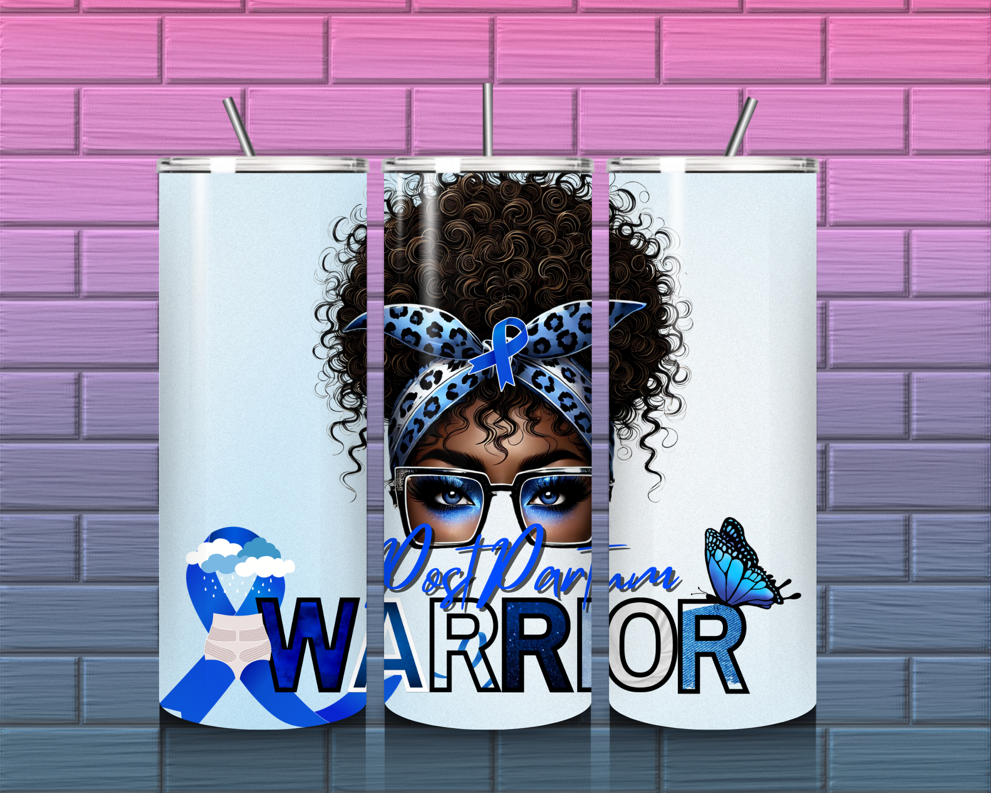 Post Partum Warrior Tumbler 20 oz.