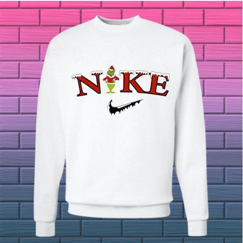 Adult Nike Inspired Grinch Sweatshirt