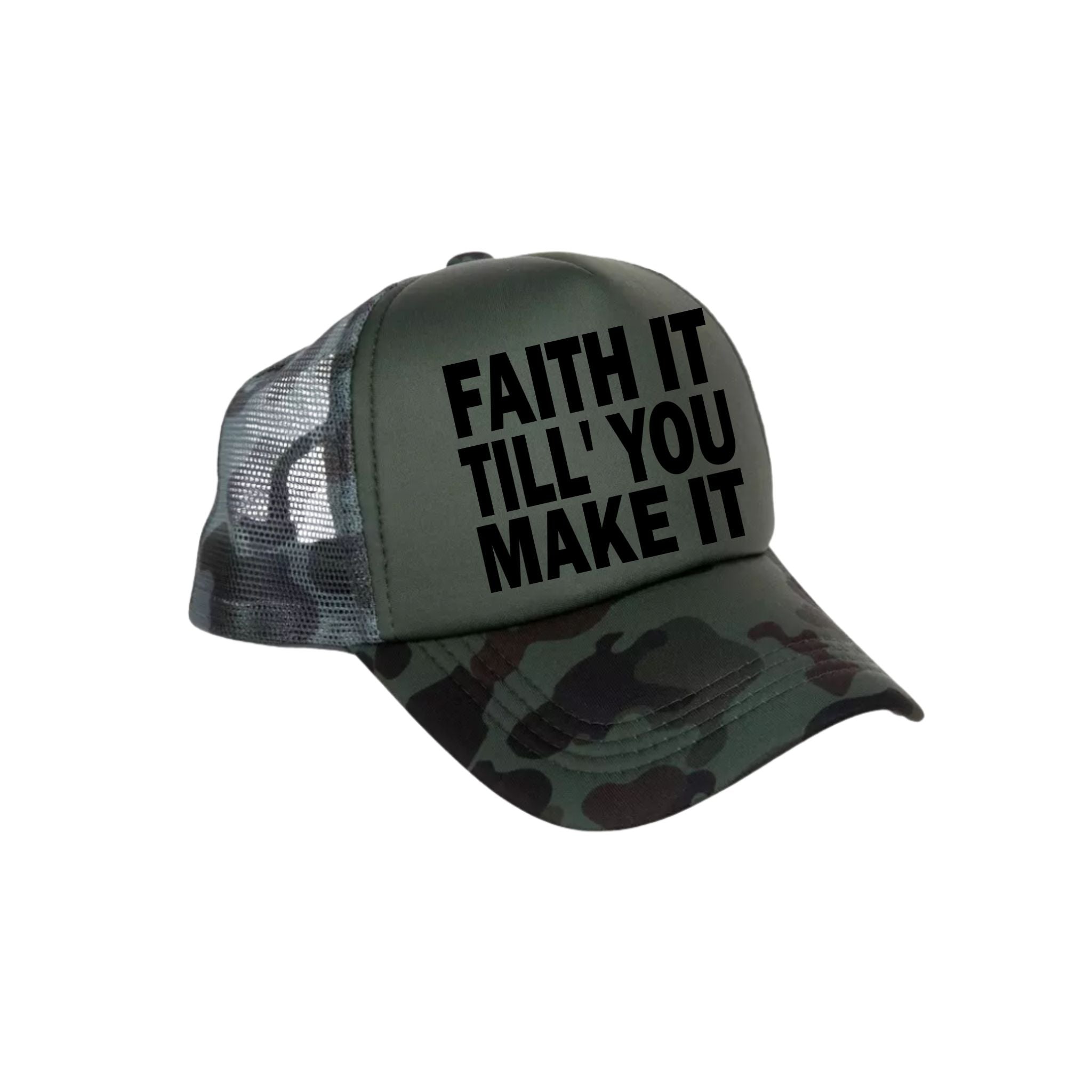 “Faith It” Mesh Trucker Hat