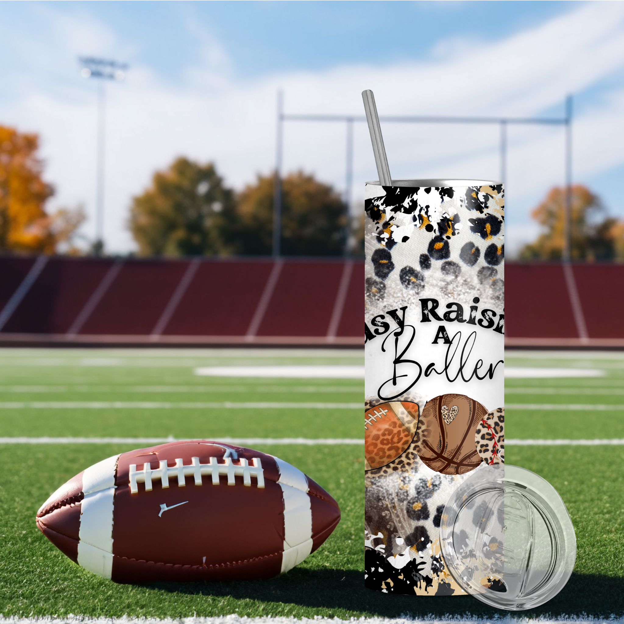 Busy Raising A Baller 20 oz. tumbler