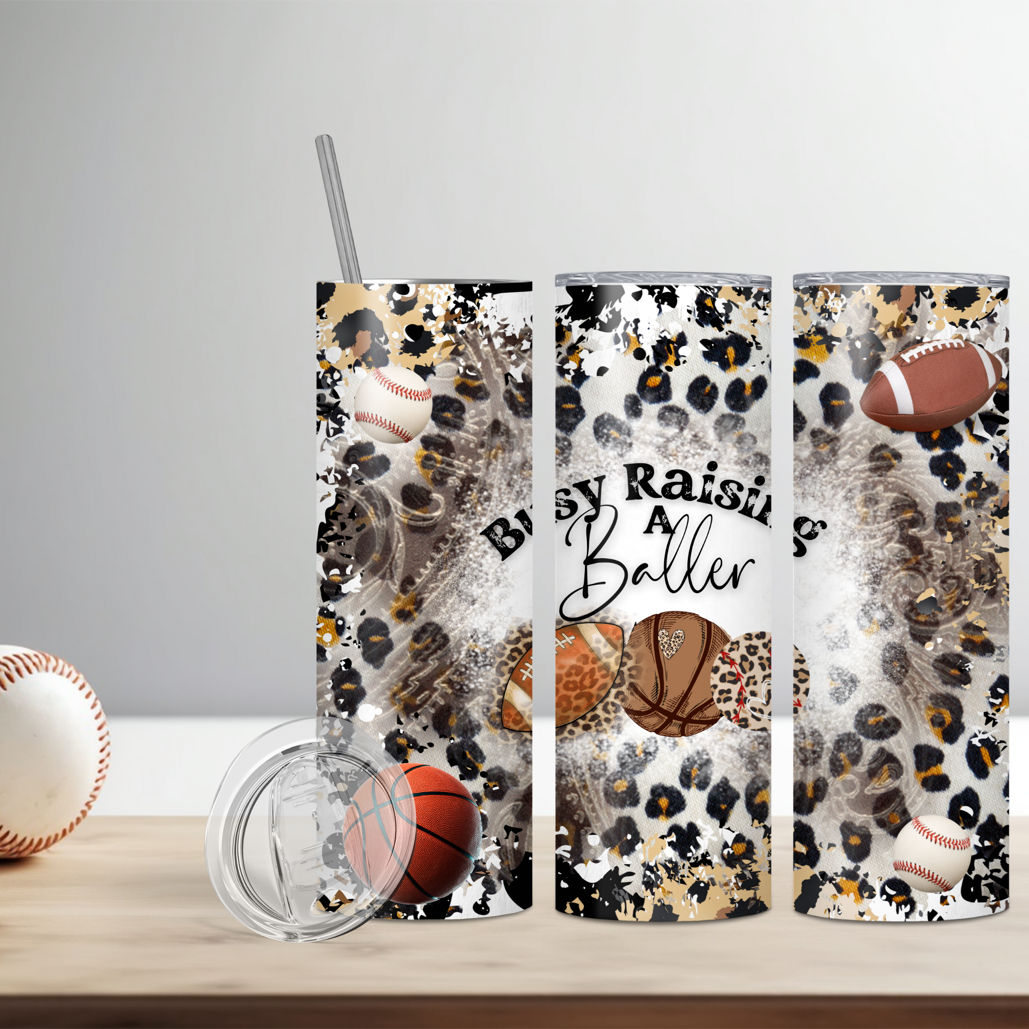 Busy Raising A Baller 20 oz. tumbler