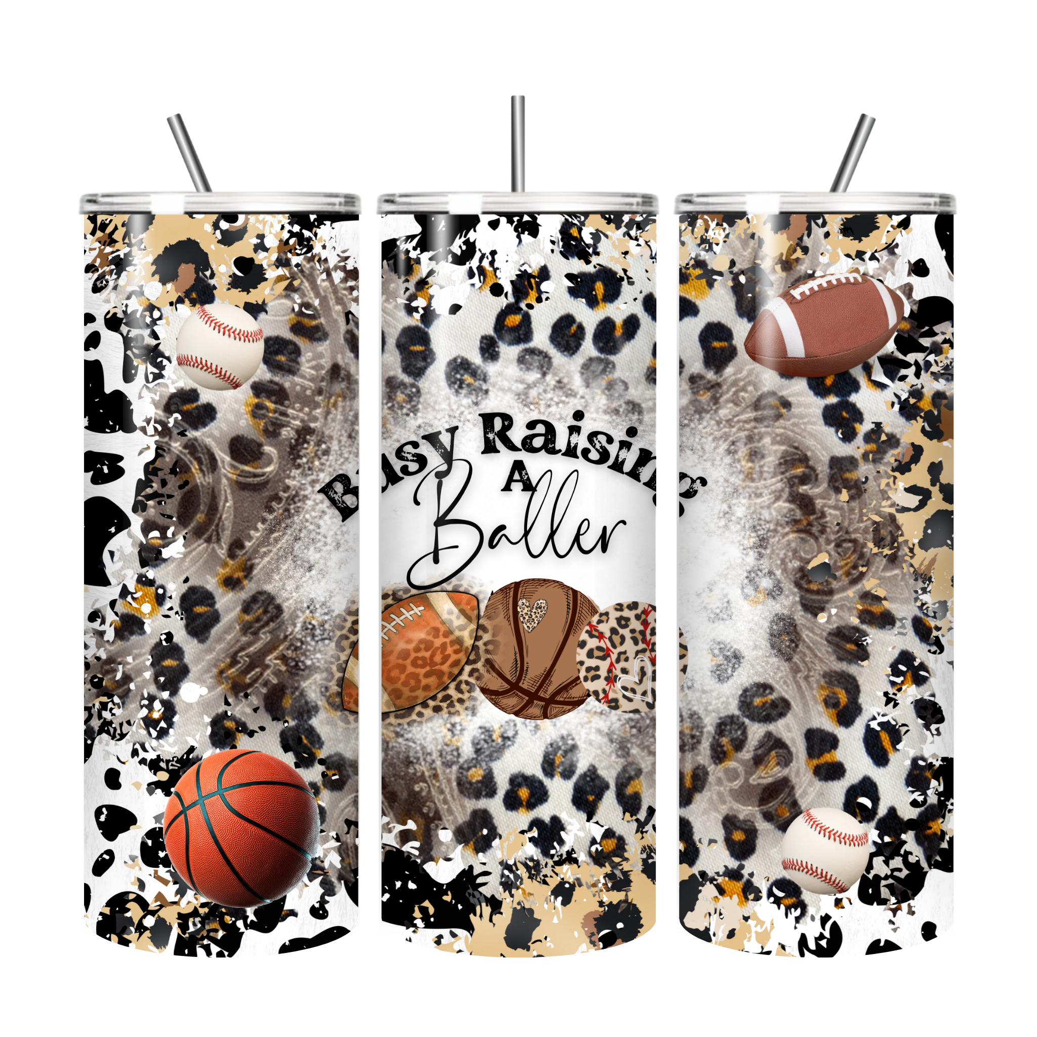Busy Raising A Baller 20 oz. tumbler