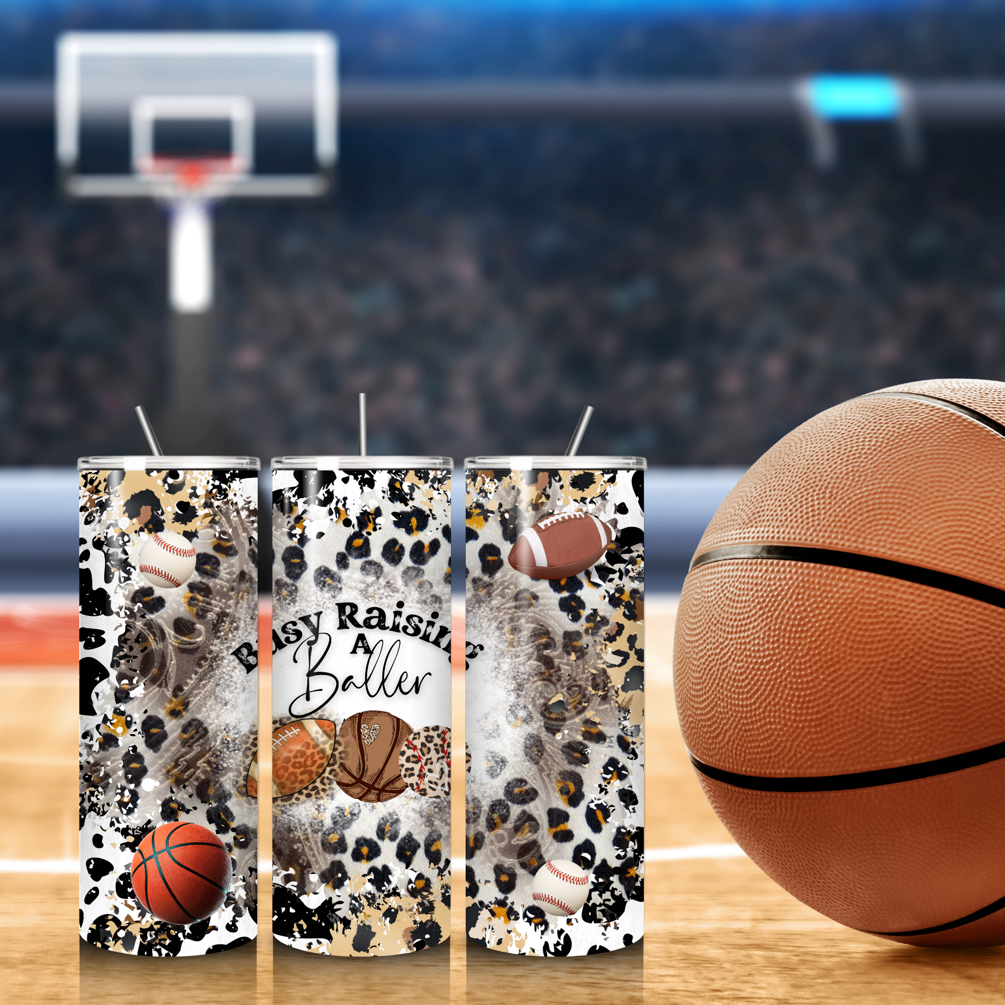 Busy Raising A Baller 20 oz. tumbler