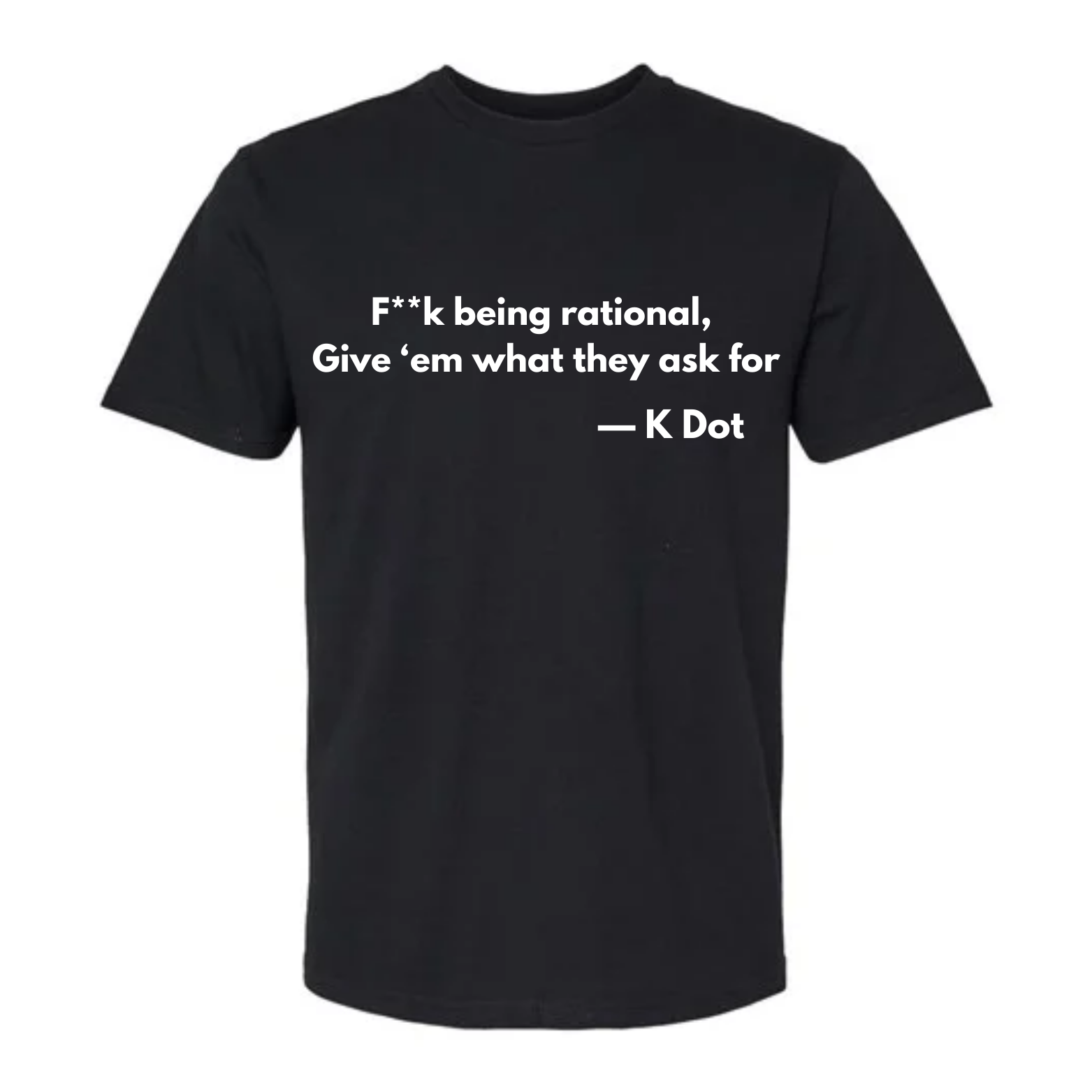 Kendrick Lamar lyrics shirt