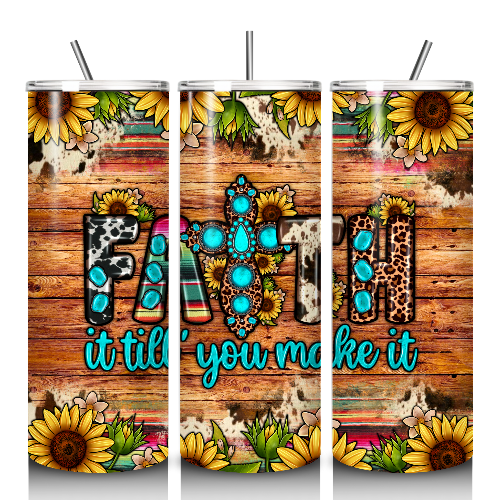 Faith it till you make it 20 oz. tumbler