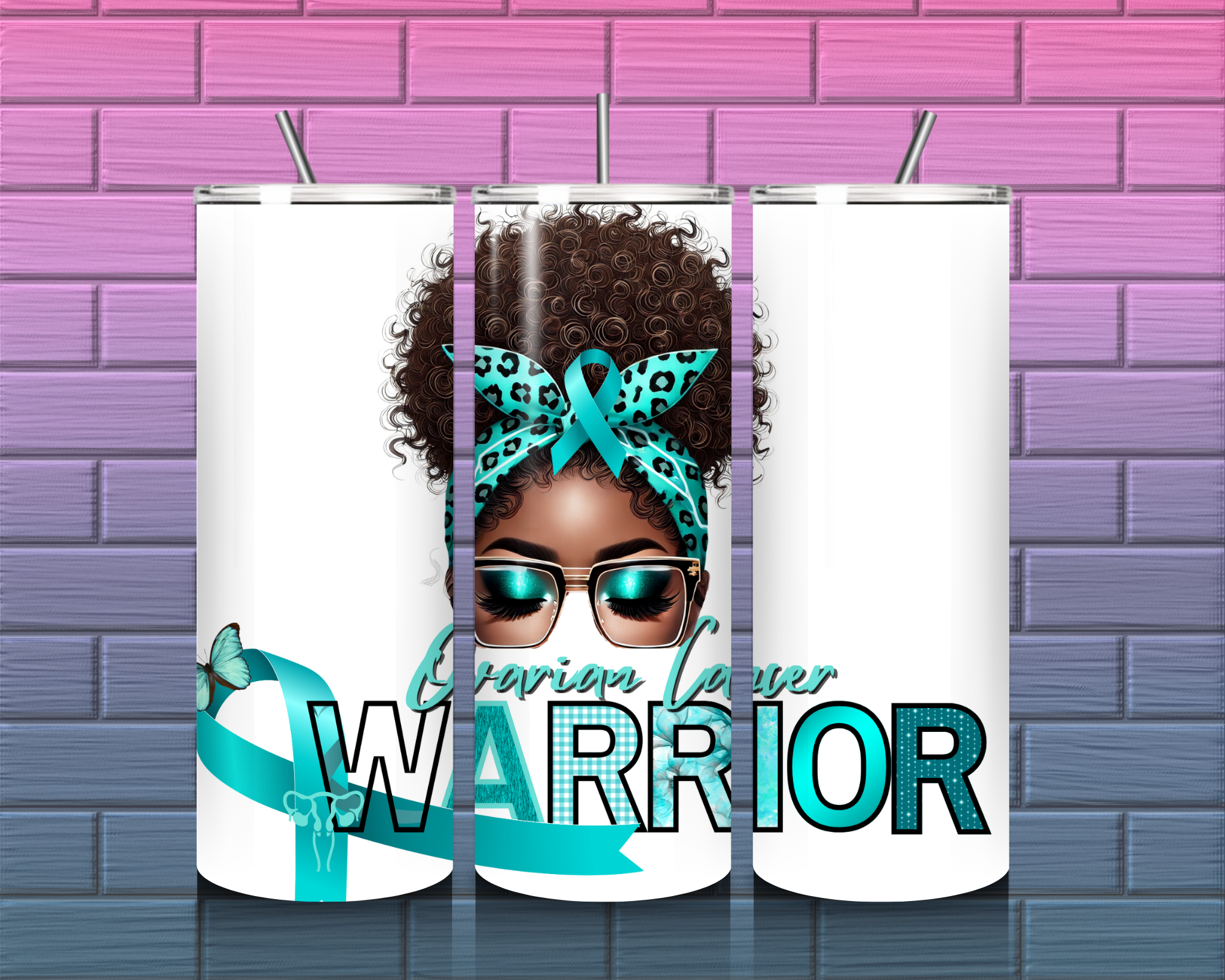 Ovarian Cancer Warrior Tumbler 20 oz.