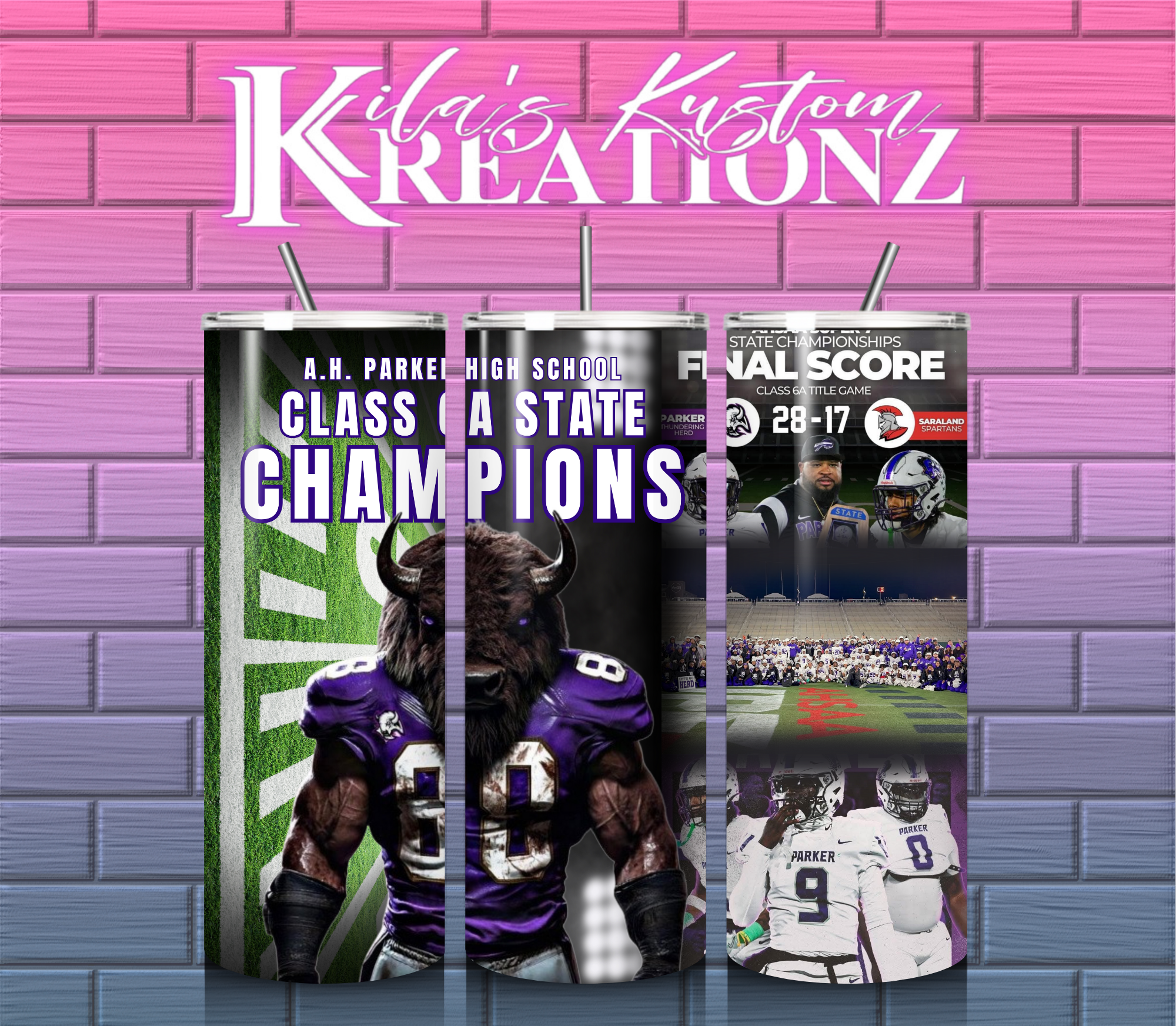 A.H. Parker Class 6A State Championship 20 oz. Tumbler