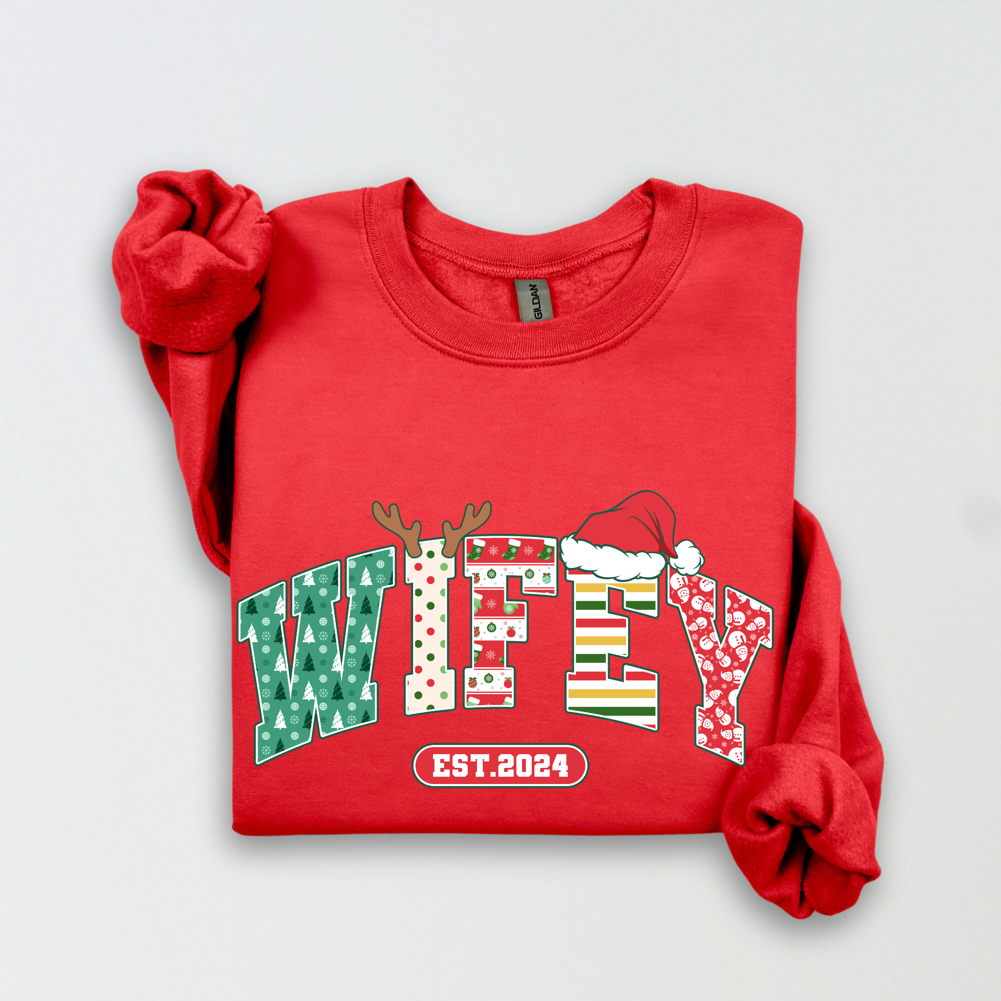 Hubby & Wifey Christmas Sweatshirts (SET)
