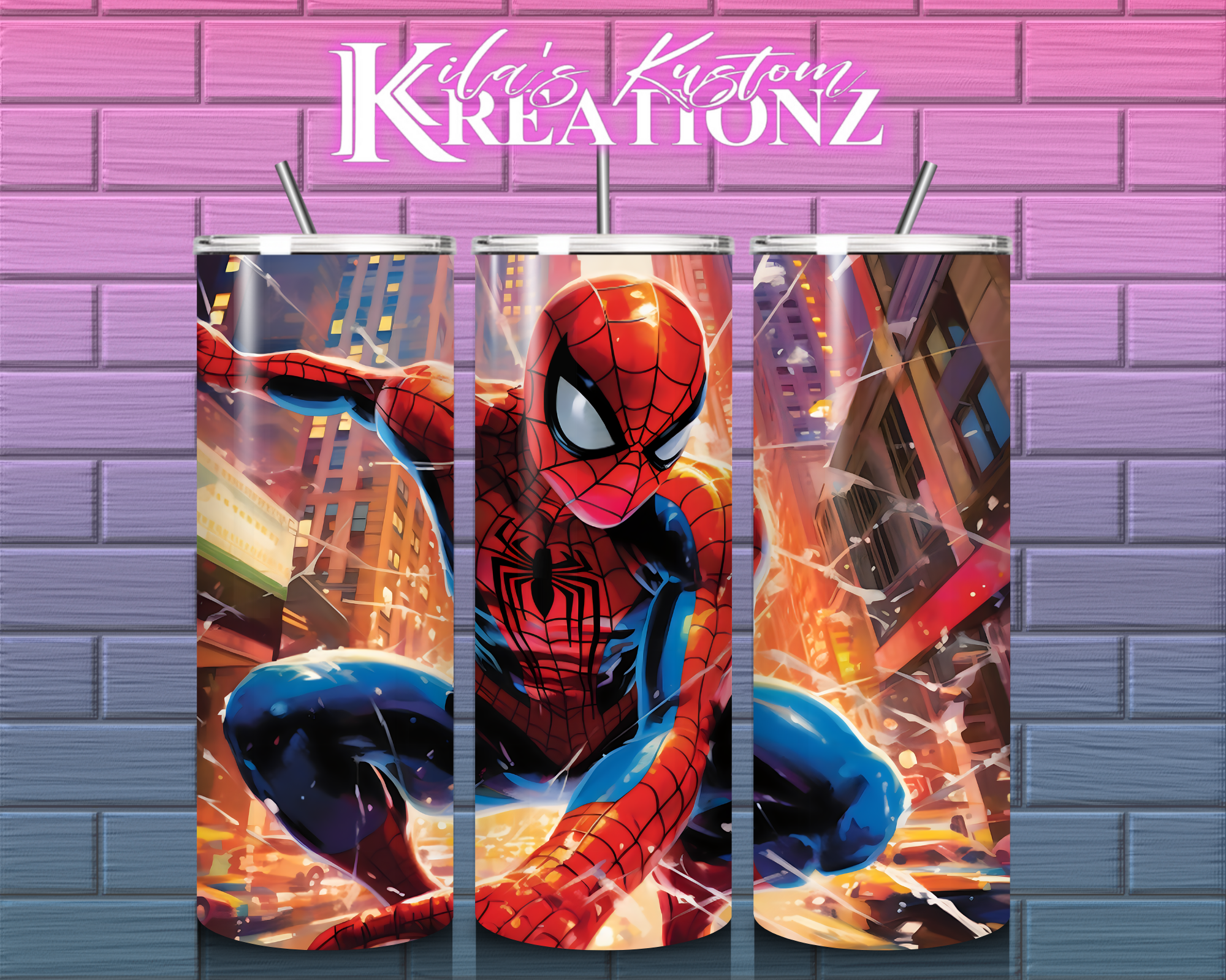 Spiderman 20 oz. tumbler