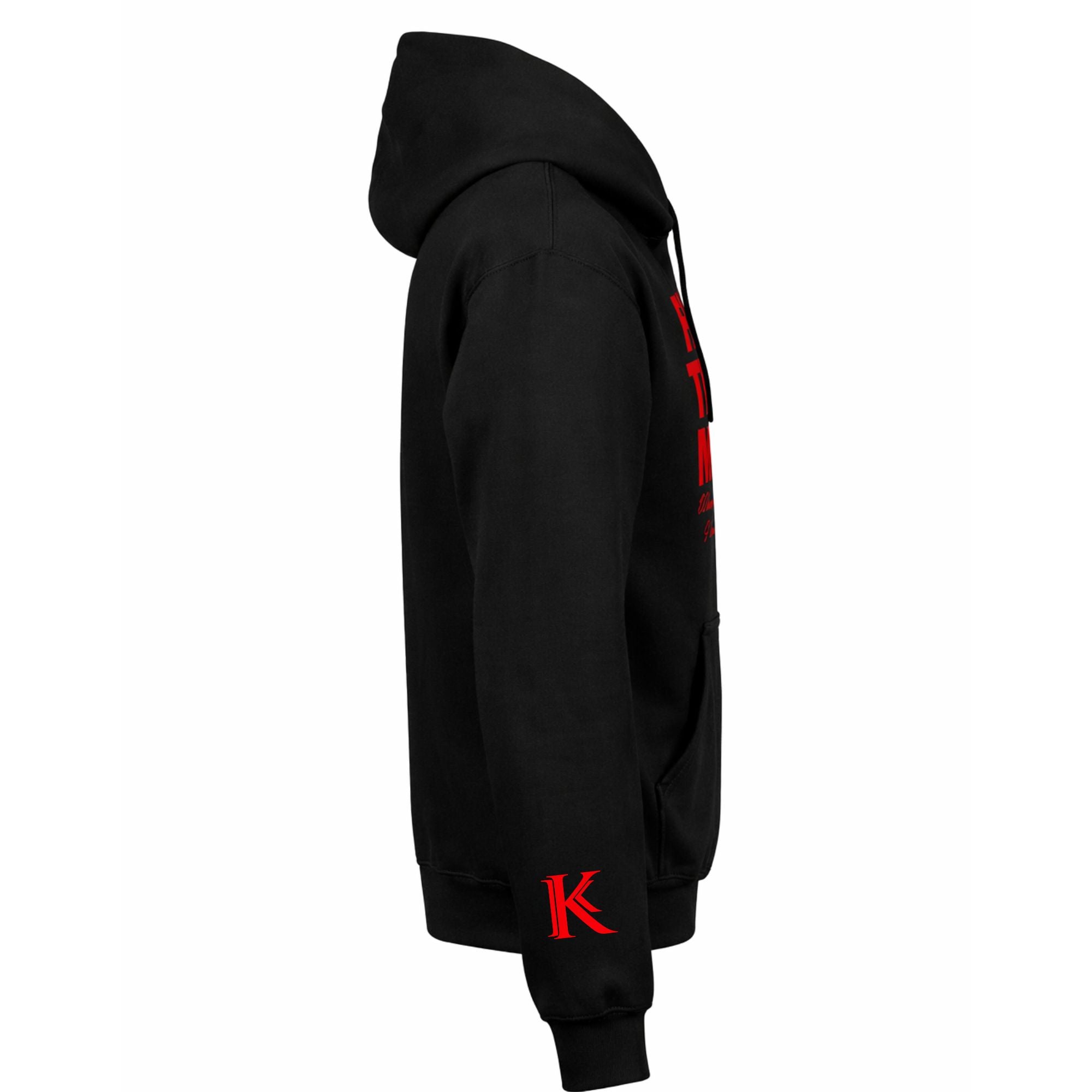 Black/Red "Faith It" Hoodie