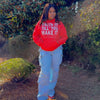 Red/White "Faith It" Hoodie