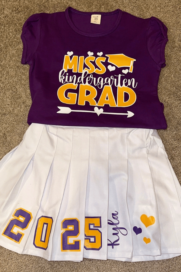 Kids custom graduation outfit